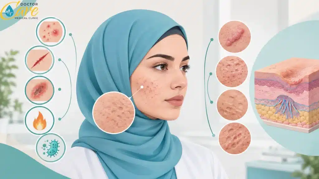 اسباب ظهور ندبات على الوجه