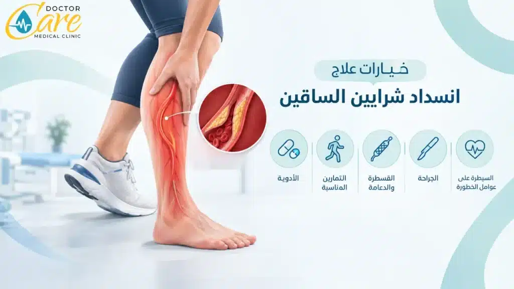 علاج انسداد شرايين الساقين