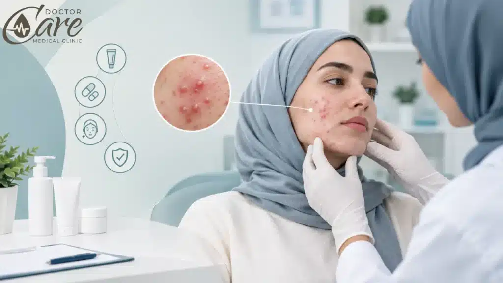 علاج حبوب الوجه الحمراء الملتهبة